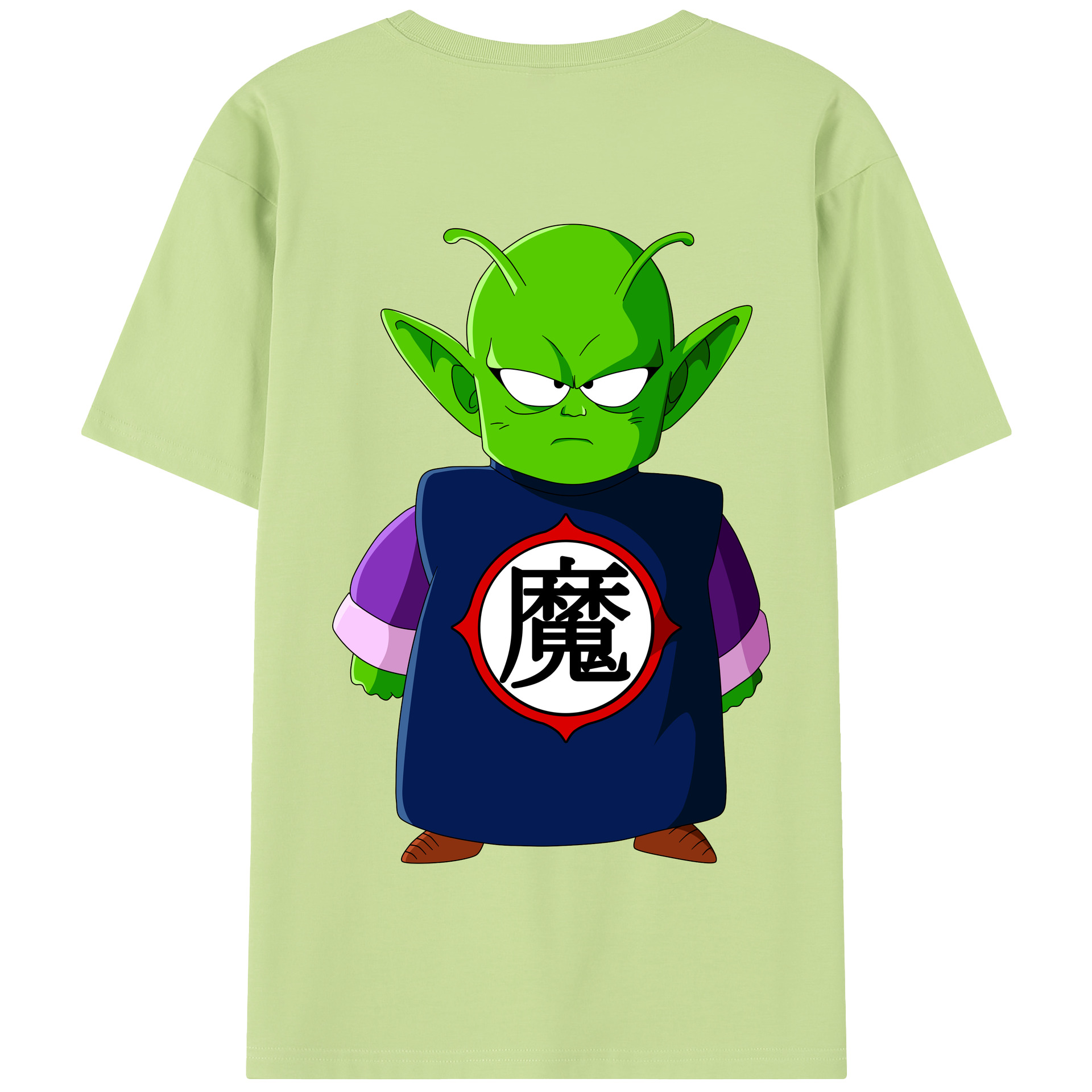 （画像用） ドラゴンボール ピッコロ DRAGON BALL Piccolo 綿100％半袖Tシャツ（背面プリント）
